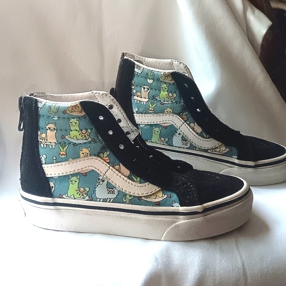 VANS Kids' SK8-Hi Llama sneaker size toddler 10.5